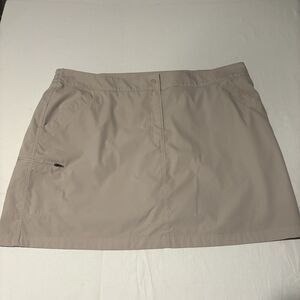 32 Degrees Cool Skort XXL Beige Athletic Golf Tennis Skort Pocket